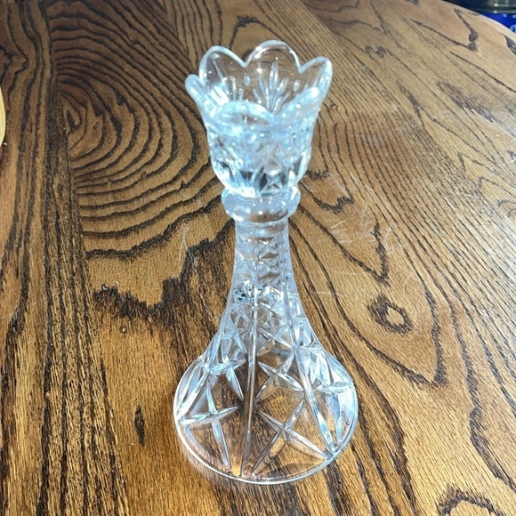 Imperial Crystal Candle Sticks and Candle Holder Mint Condition - Picture 5 of 5